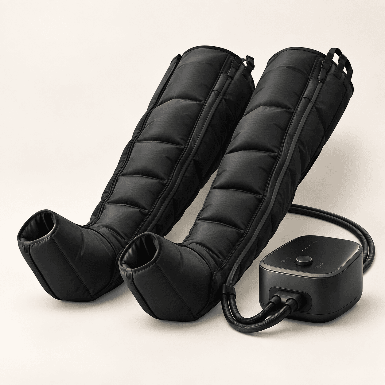 Generic pneumatic compression boots shown as a category illustration